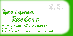 marianna ruckert business card